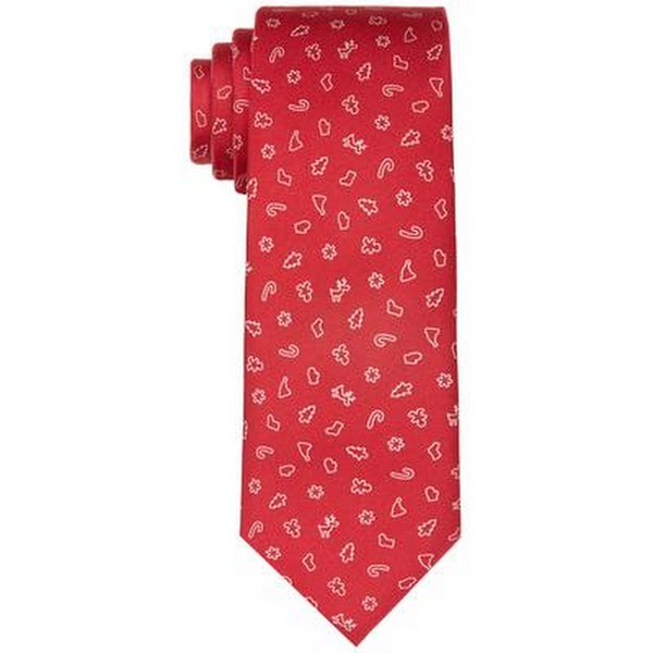 Tommy Hilfiger Mens Holiday Icons Tie