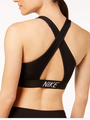 Nike Womens Medium Support Fitness Sports Bra, Black Xs