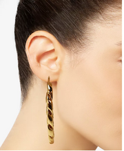 Inc Gold-Tone Large Chain-Link Hoop Earrings 3inches