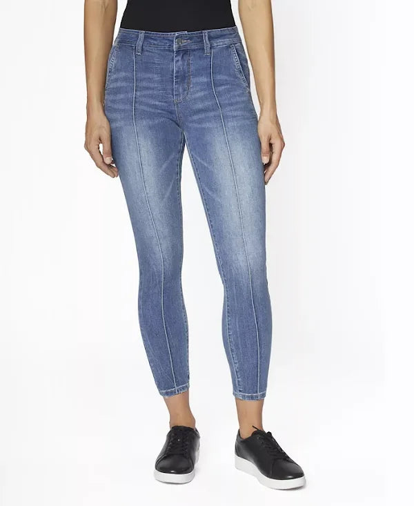 Zoe by Zoe +Phoebe Juniors High Rise Skinny Pin Tuck Jeans