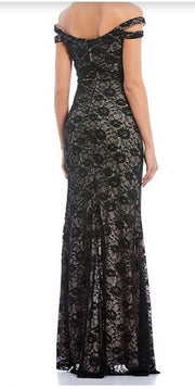 Teeze Me Juniors Off-the-Shoulder Lace Gown