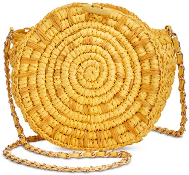 INC International Concepts Straw Circle Crossbody