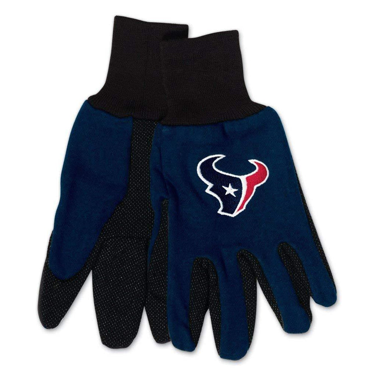 NFL Houston Texans Two-Tone Gloves, Blue/Black
