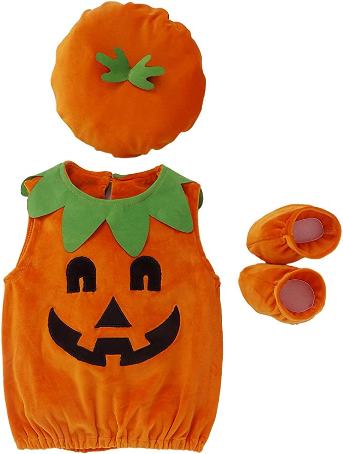 HengShunRui Unisex Baby Pumpkin Costume, Size 6/12 Months