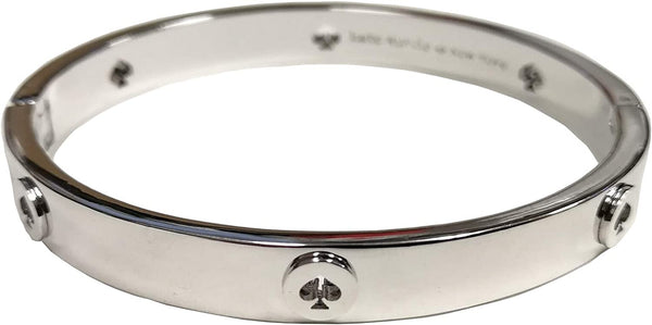 Kate Spade Womens Metallic Spot the Spade Studded Hinged Bangle