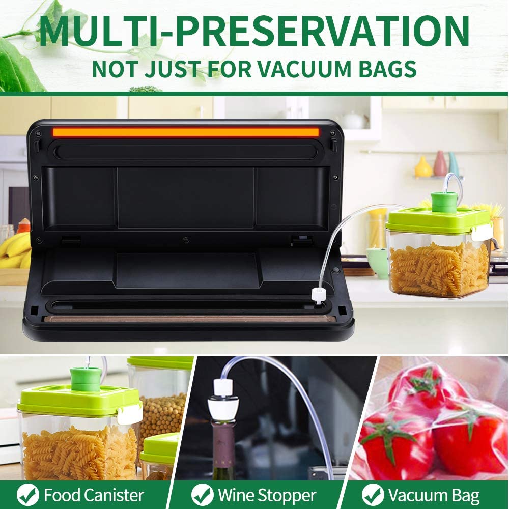 Vacuum Sealer Machine, Winjoy Automatic Food Sealer for Food Savers|Starter Kit|