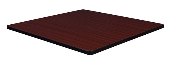 Regency 42in Square Laminate Table Top- Mahogany/Mocha Walnut