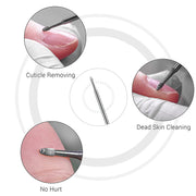MelodySusie Cuticle Clean Nail Drill Bit 3/32, Professional Safety Carbide Nai