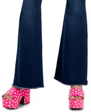 Tinseltown Womens Pull-On Frayed-Hem Flare-Leg Denim Jeans, Size 7