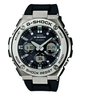 Casio Mens G-Steel by G-Shock Quartz Solar Watch With Resin Strap, (Model Gst-S