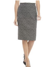 Kasper Womens Jacquard Slim Pencil Skirt Skirt, Size 10