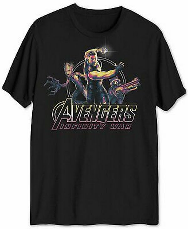 Hybrid Apparel Thor Avengers Mens Graphic T-Shirt, Size Large