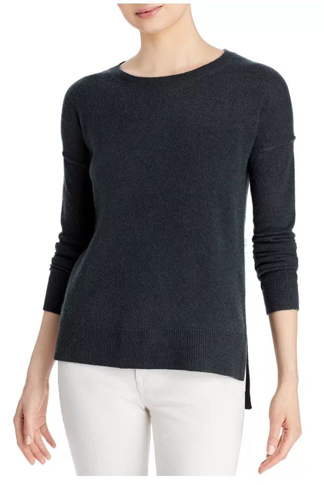 Aqua Cashmere High Low Cashmere Sweater