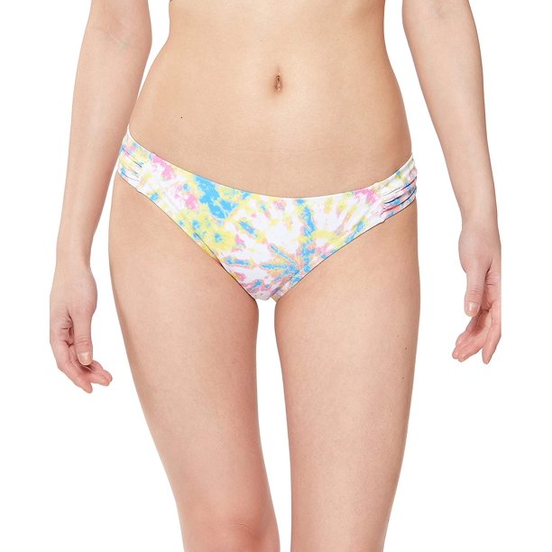 Jessica Simpson Womens Tie Dye Stretch Lined Hipster Swimsuit Bottom