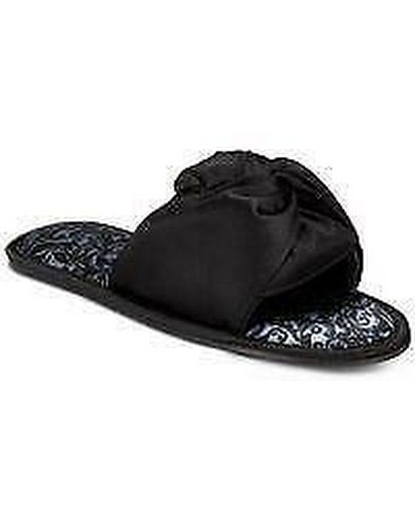 I.n.c. Womens Satin Knotted Slide Slippers, Size XL