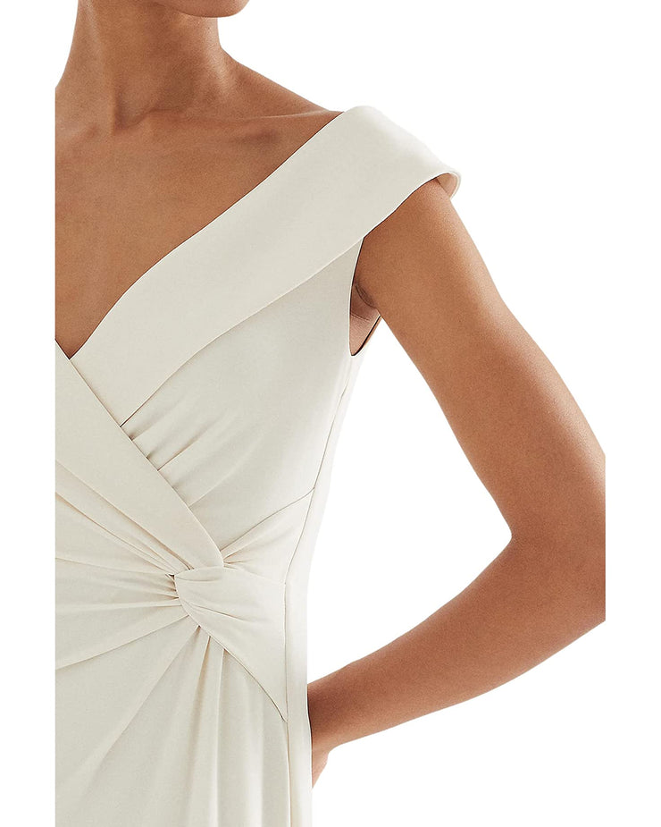 Lauren Ralph Lauren Jersey Off-the-Shoulder Gown