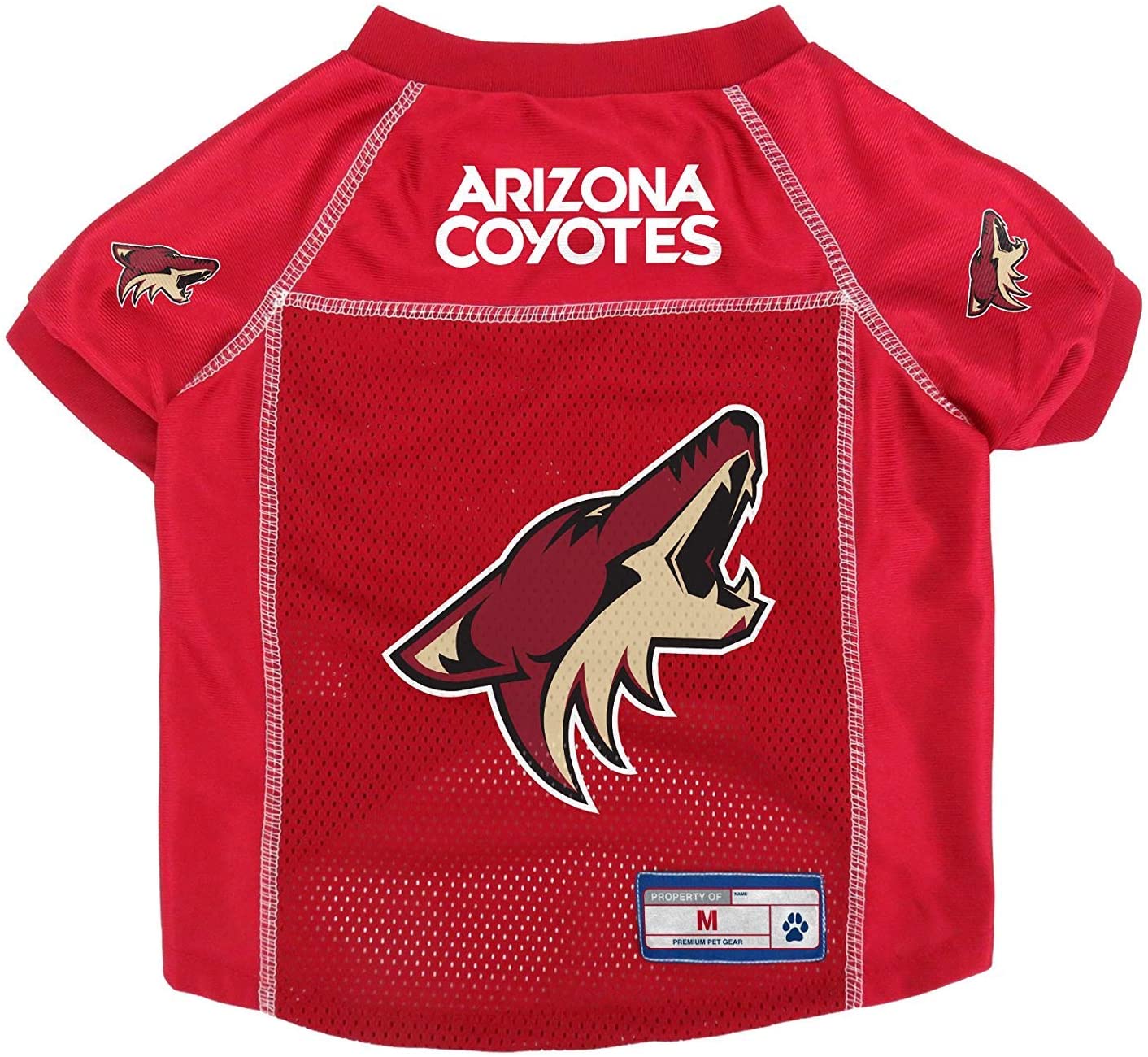 Littlearth Unisex-Adult NHL Arizona Coyotes Stretch Pet Jersey, Size Large