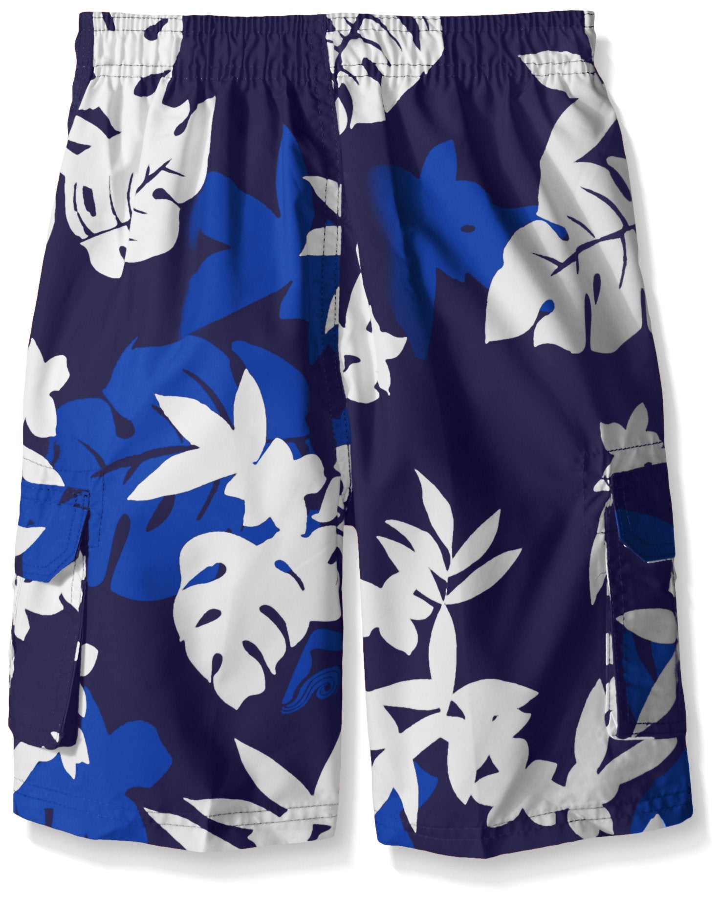 Kanu Surf Little Boys Voyage Floral Swim Trunk, Navy, Small (4)