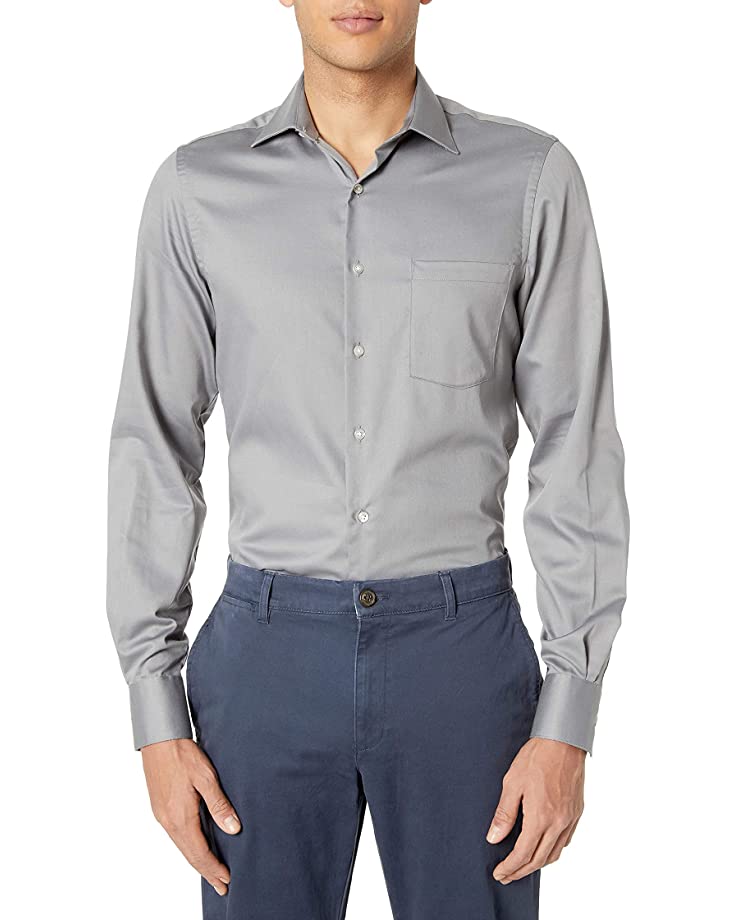 Van Heusen Mens Fitted Lux Sateen Solid Dress Shirt, Size Large Vanessa Jane Van Heusen Mens Fitted Lux Sateen Solid Dress Shirt, Size Large Vanessa Jane
