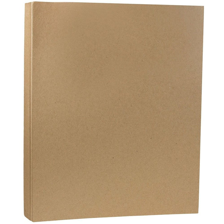 Jam Paper Matte 28lb Paper – 8.5 x 11 Letter – Brown Kraft – 50 Sheets/Pack