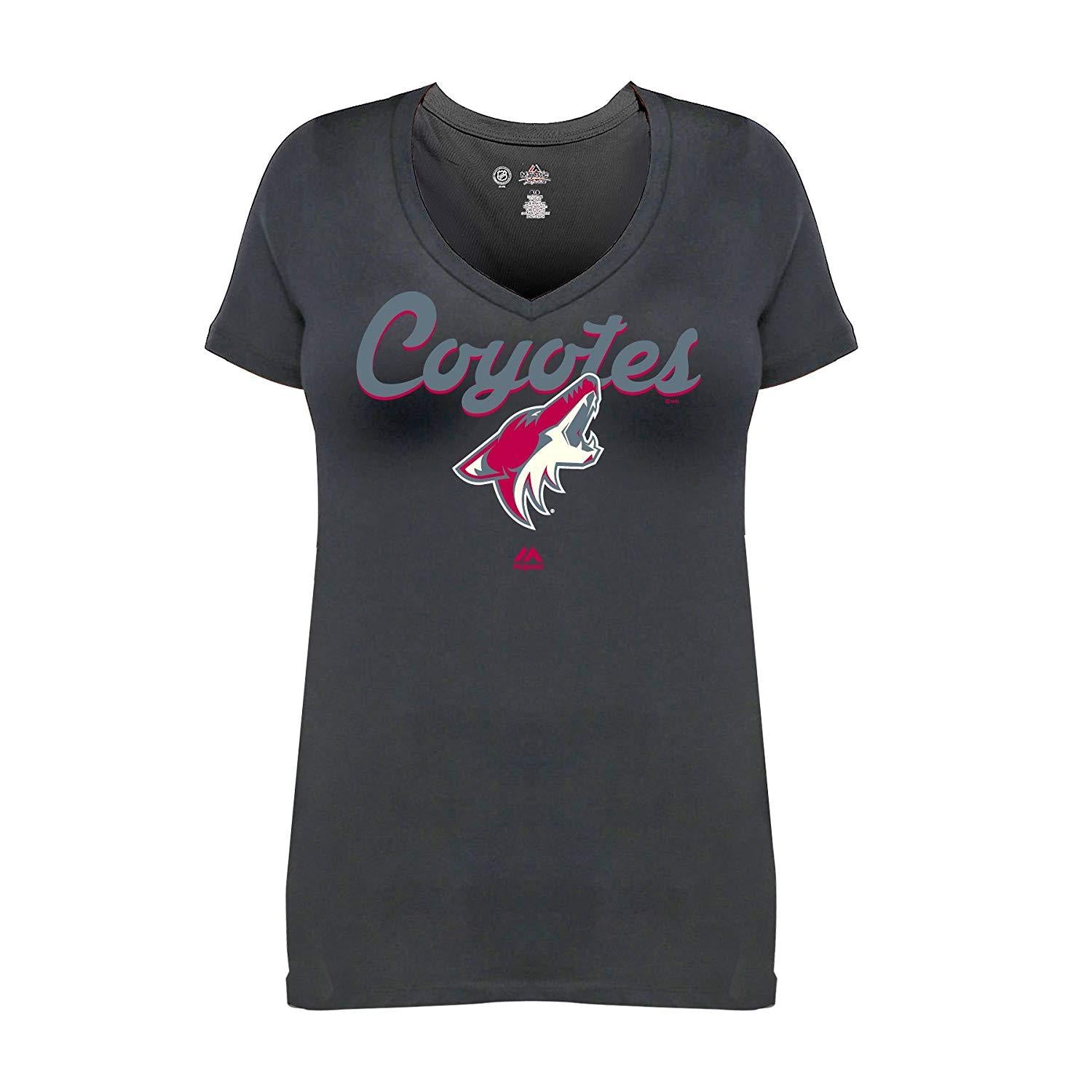 NHL Arizona Coyotes Short Sleeve V-Neck Tee, 1X