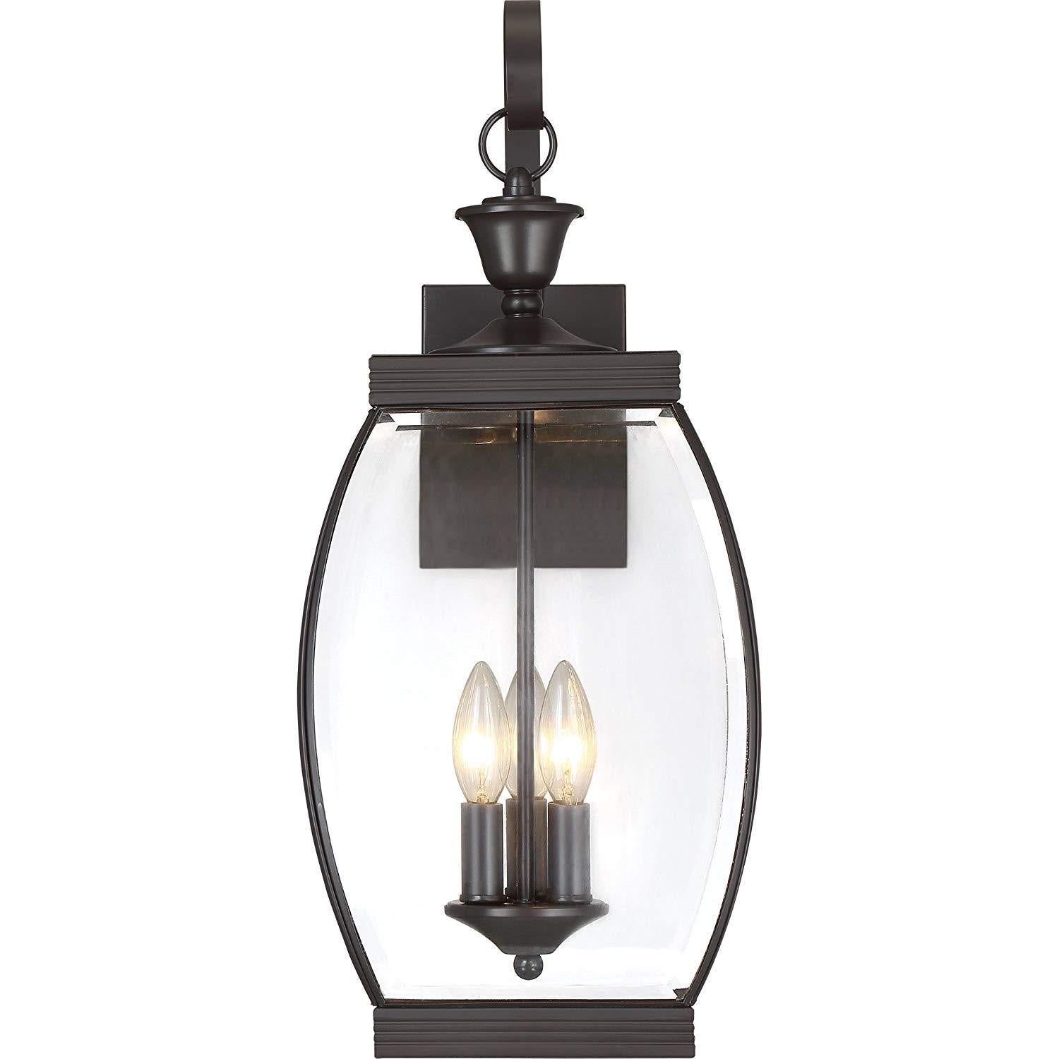 Quoizel OAS8409Z 3-Light Oasis Outdoor Lantern in Medici Bronze