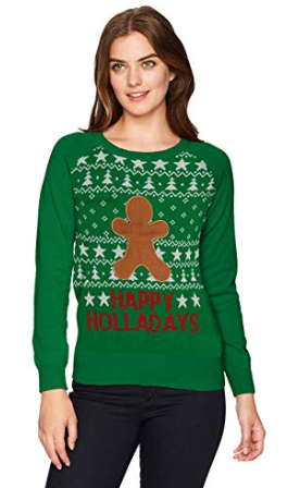 Hybrid Apparel Womens Happy DIY Holiday Sweater, Various Sizes
