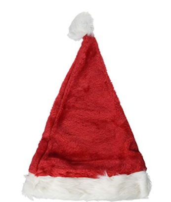 Fun Express OTC Plush Santa Hat Red