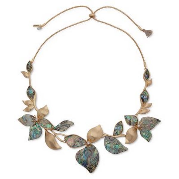 Lonna & Lilly Gold-Tone Petal 26″ Frontal Necklace