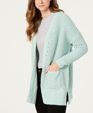Style and Co Chenille Open-Front Cardigan
