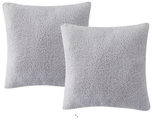 Birch Trails Solid Sherpa Set of 2 Decorative Pillows18″ x 18″