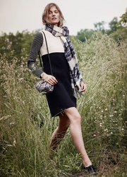 Weekend by Max Mara Womens Black Sacco Doppio Color Block Dress, Size 6