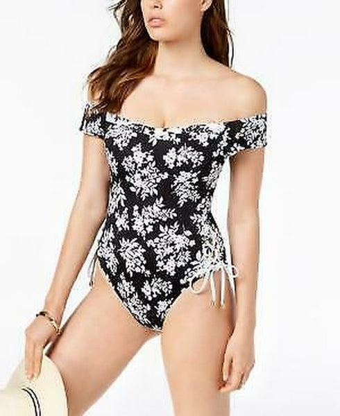 Bar III Off-The-Shoulder One-Piece Swimsuit