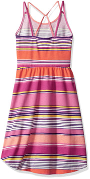The Childrens Place Girls Everyday Striped Dress, Rio Sunset, Small 5/6