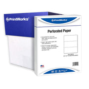 PrintWorks Professional Perforated Paper, 8.5 x 11, 24 lb, 2500 Sheets