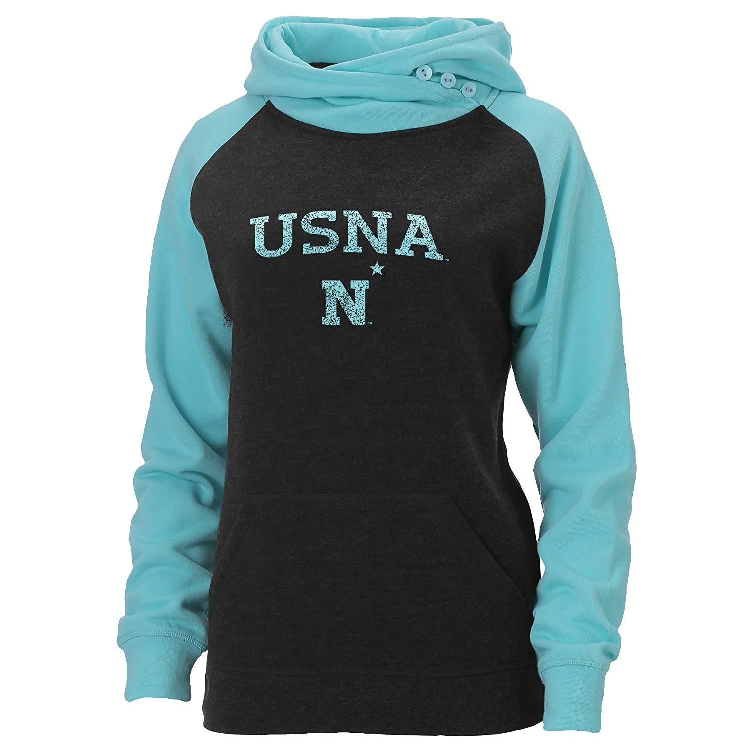 Ouray Sportswear Adult-Women W Asym Redux Hood, Charcoal Surf Heather,Small