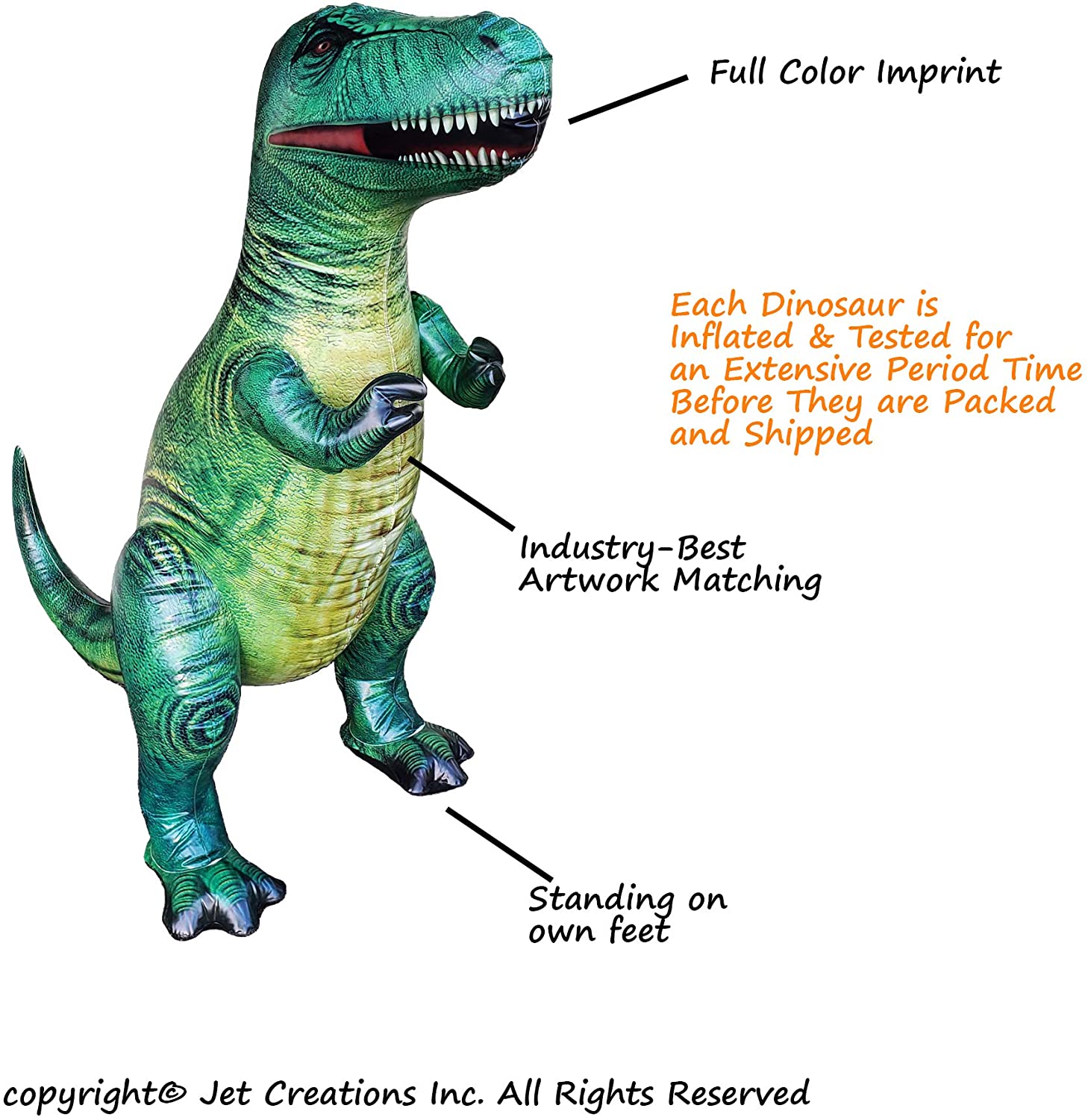 Jet Creations 37-inch T-Rex Inflatable Air Toy