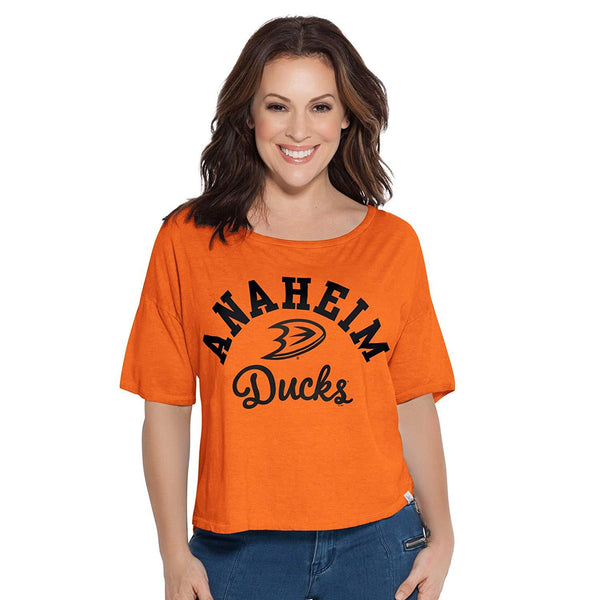 Anaheim Ducks Adult Women Touch S Base Reversible Tee, XL