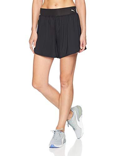 Puma Womens En Pointe Long Shorts, Black, Size Small