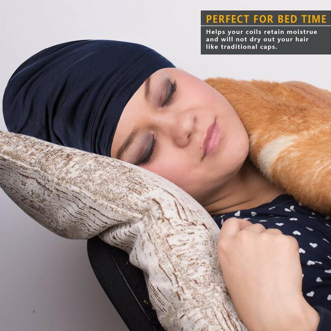 Konpayde Silk Bonnet Sleep Cap-Satin Sleeping Cap for Women and Men