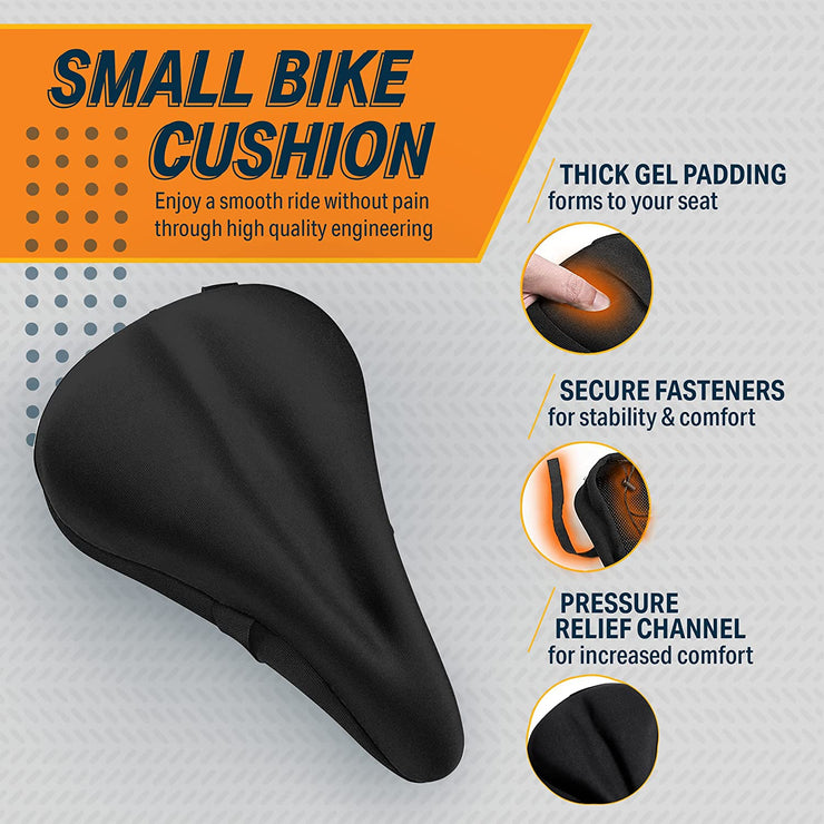 Bikeroo Bike Seat Cushion – Padded Gel Bike Seat Cover, Compatible With Peloton