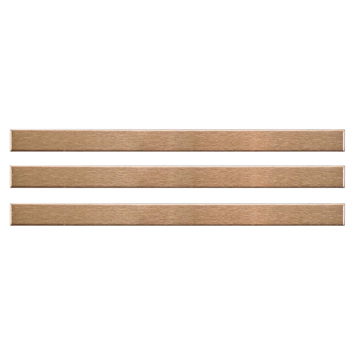 Merola Stick Copper 3/8 x 5 3/4 Inch Stainless Over Porcelain Wall Trim 3 Pcs