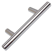 GlideRite Hardware Polished Chrome Solid Bar Cabinet Pulls 2-1/2-in CC 10 Pack