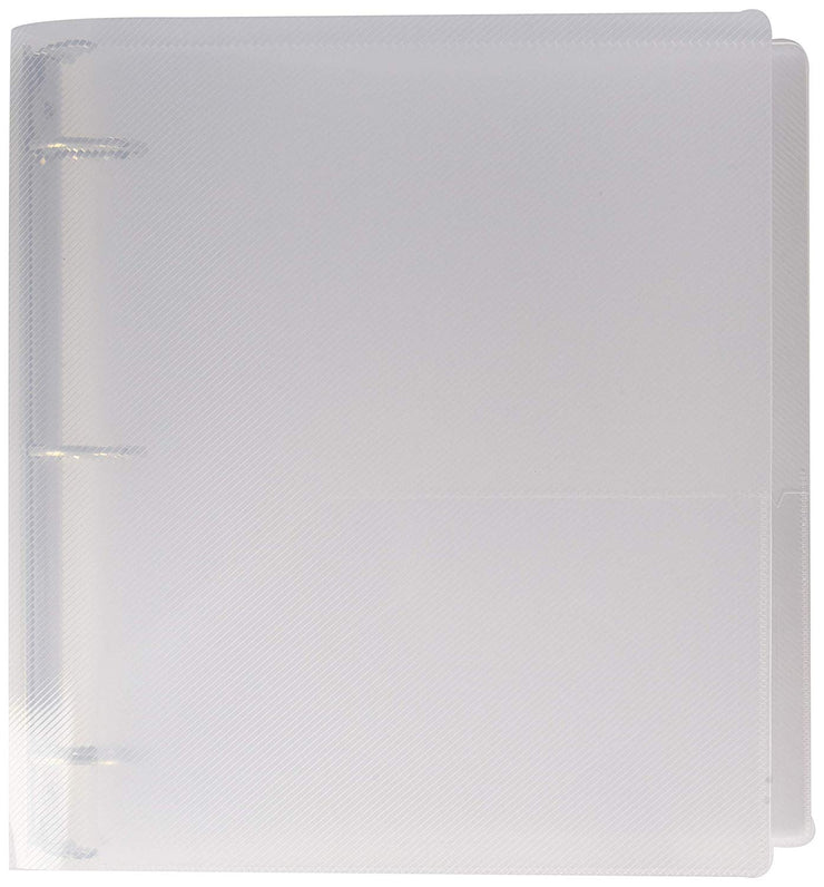 JAM Paper Plastic 1 inch Binder - Clear 3 Ring Binder - Sold Individually