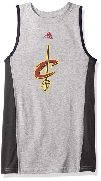 NBA Youth Boys Cleveland Cavaliers Fan Gear Tank-Heather Grey, Size L/ 14-16