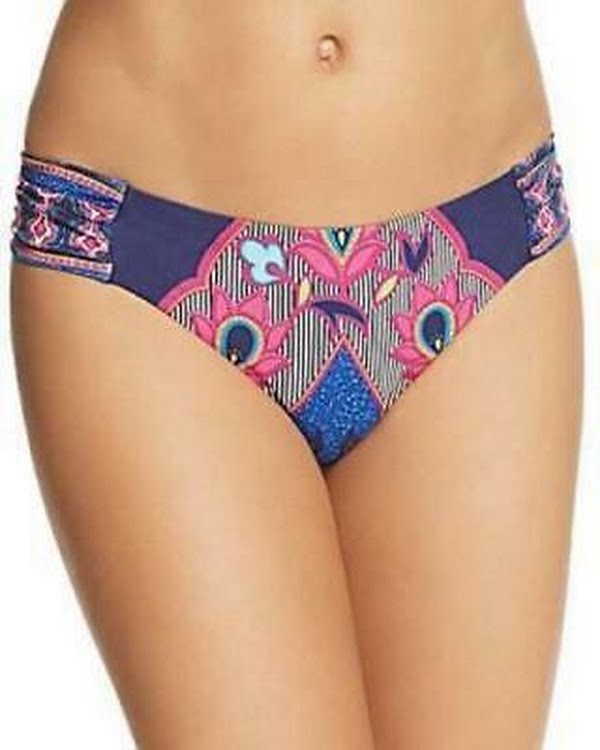 Trina Turk Sri Lanka Shirred Side Hipster Bikini Bottom