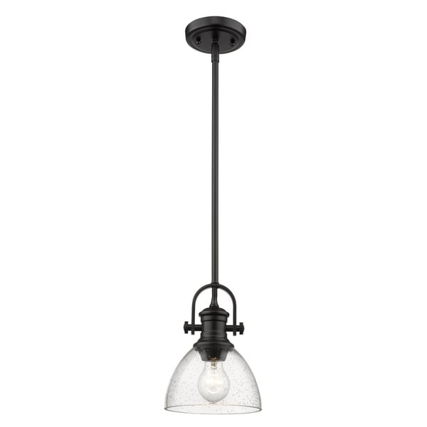 Golden Lighting Hines 6 Inch Mini Pendant Hines - 3118-M1LBLK-SD - Nautical Mini