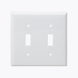 Enerlites Poly Carbonate Thermoplastic Wall Plate 2-Gang Toggle/10 Pack