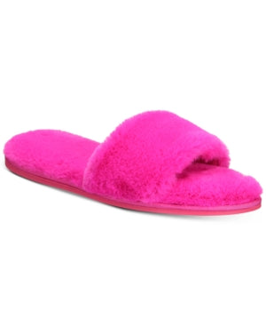 INC International Concepts Women’s Faux-Fur Slide Slippers – Magenta  X-Large