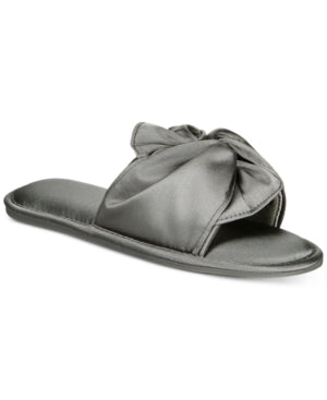 I.n.c. Womens Satin Knotted Slide Slippers, Size 9/10